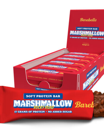 Barebells Rocky Road  12x55g    Sukkerfri Proteinbar Med Skumfidus   Højt Proteinindhold