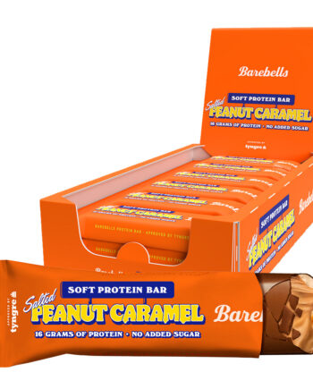 Barebells Salted Peanut Caramel  12x55g    Blød Og Saltet Karamelbar Med Højt Proteinindhold