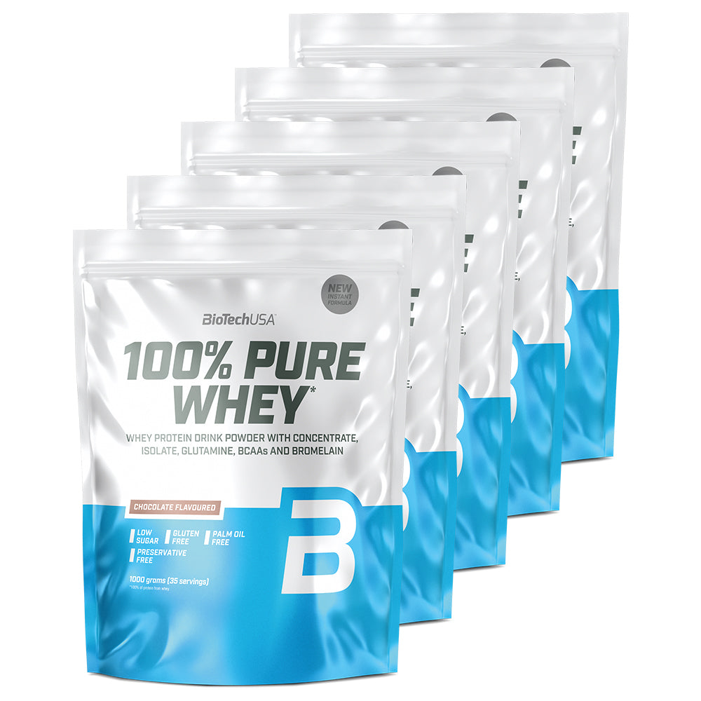 Biotechusa 100 Pure Whey Proteinpulver 6x1 Kg Proteinpulver