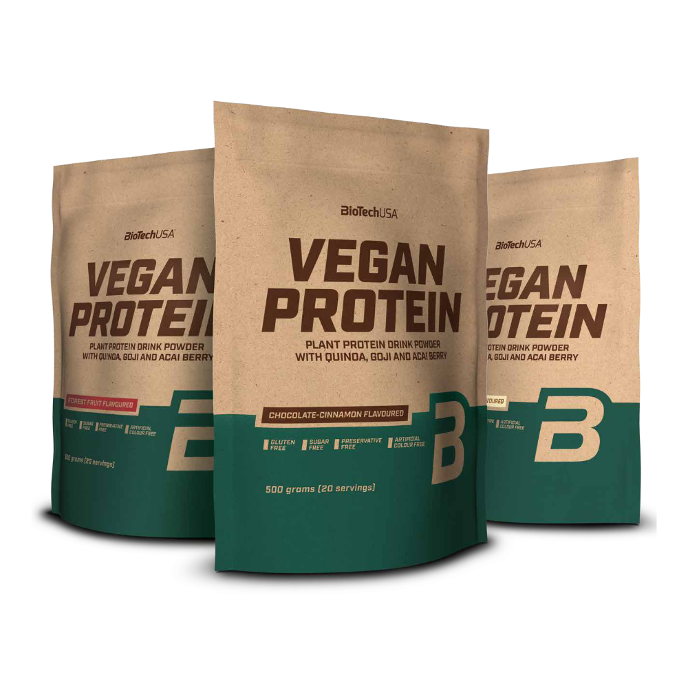 Biotechusa Vegan Protein 500g Plantebaseret Proteinpulver Højt Proteinindhold