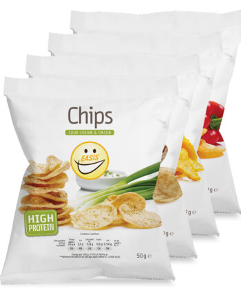 Easis Chips  6x50g    Bland Selv   Sprøde   Sukkerfri Chips Med Færre Kalorier