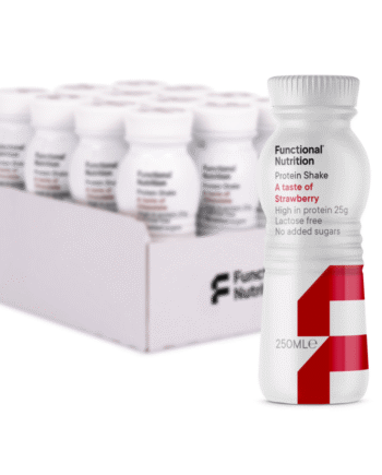 Functional Protein Shake  12x250ml    Lækker Jordbærshake   Højt Proteinindhold   Få Kalorier