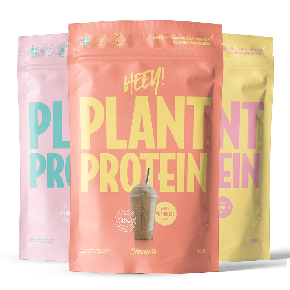 Heey Vegan Protein 500g Plantebaseret Proteinpulver Højt Proteinindhold God Smag