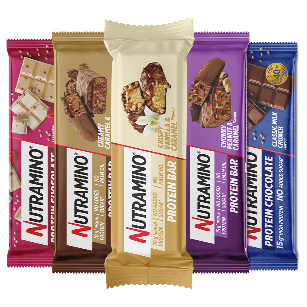 Nutramino Protein Bar Bland Selv 12 Stk Proteinbarer