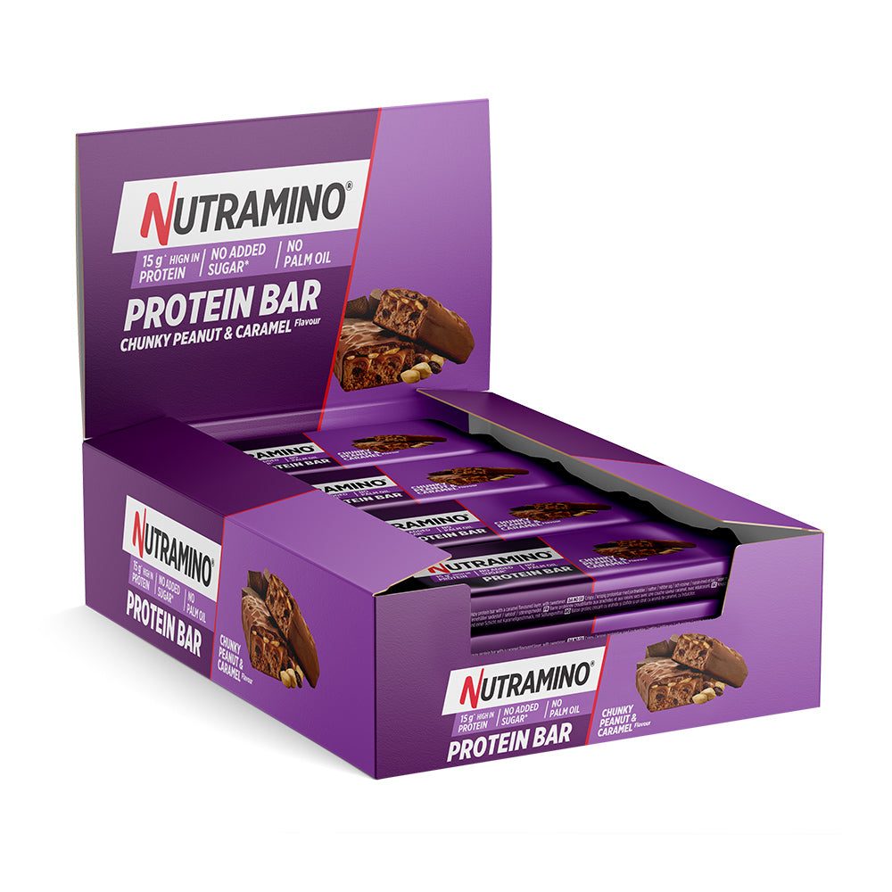 Nutramino Protein Bar Chunky Peanut Caramel 12x55g Proteinbarer