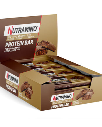 Nutramino Protein Bar Creamy Caramel   Chocolate  12x55g  Proteinbarer