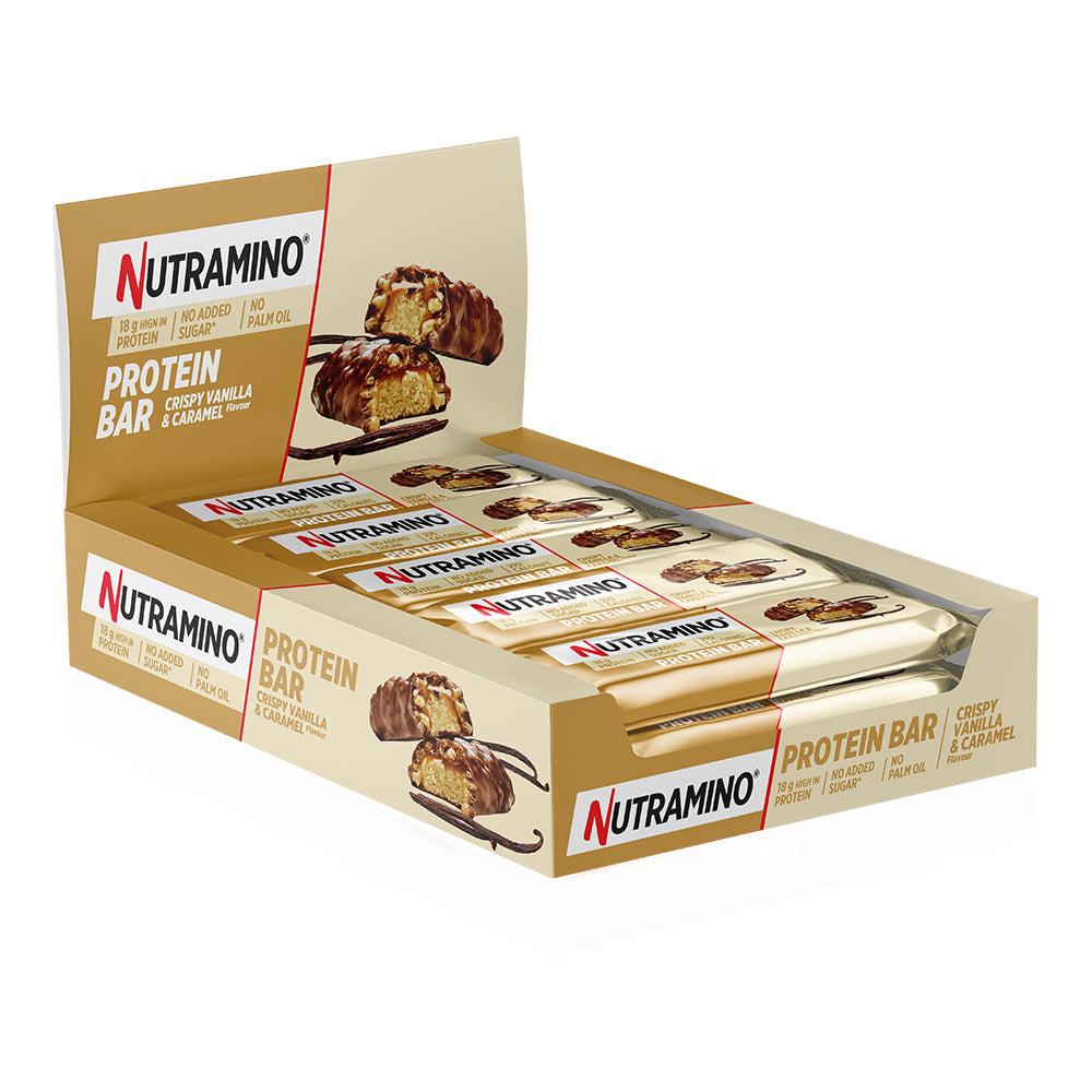 Nutramino Protein Bar Crispy Vanilla Caramel 12x55g Proteinbarer