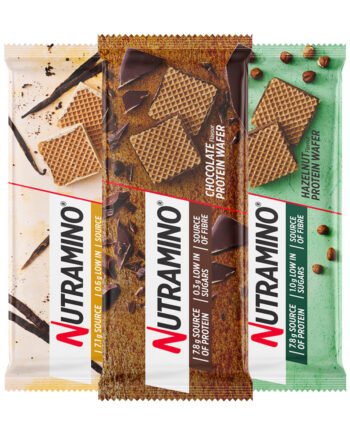 Nutramino Protein Wafer  12x39g    Bland-selv Sprøde Proteinsnacks   Få Kcal   Uden Tilsat Sukker