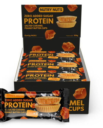 Nutry Nuts Peanut Butter Cups Salted Caramel  12x 42g  Proteinsnacks