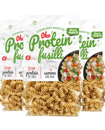 Smart Makro øko Protein Fusilli  6x250g    økologisk Proteinpasta Med Højt Proteinindhold