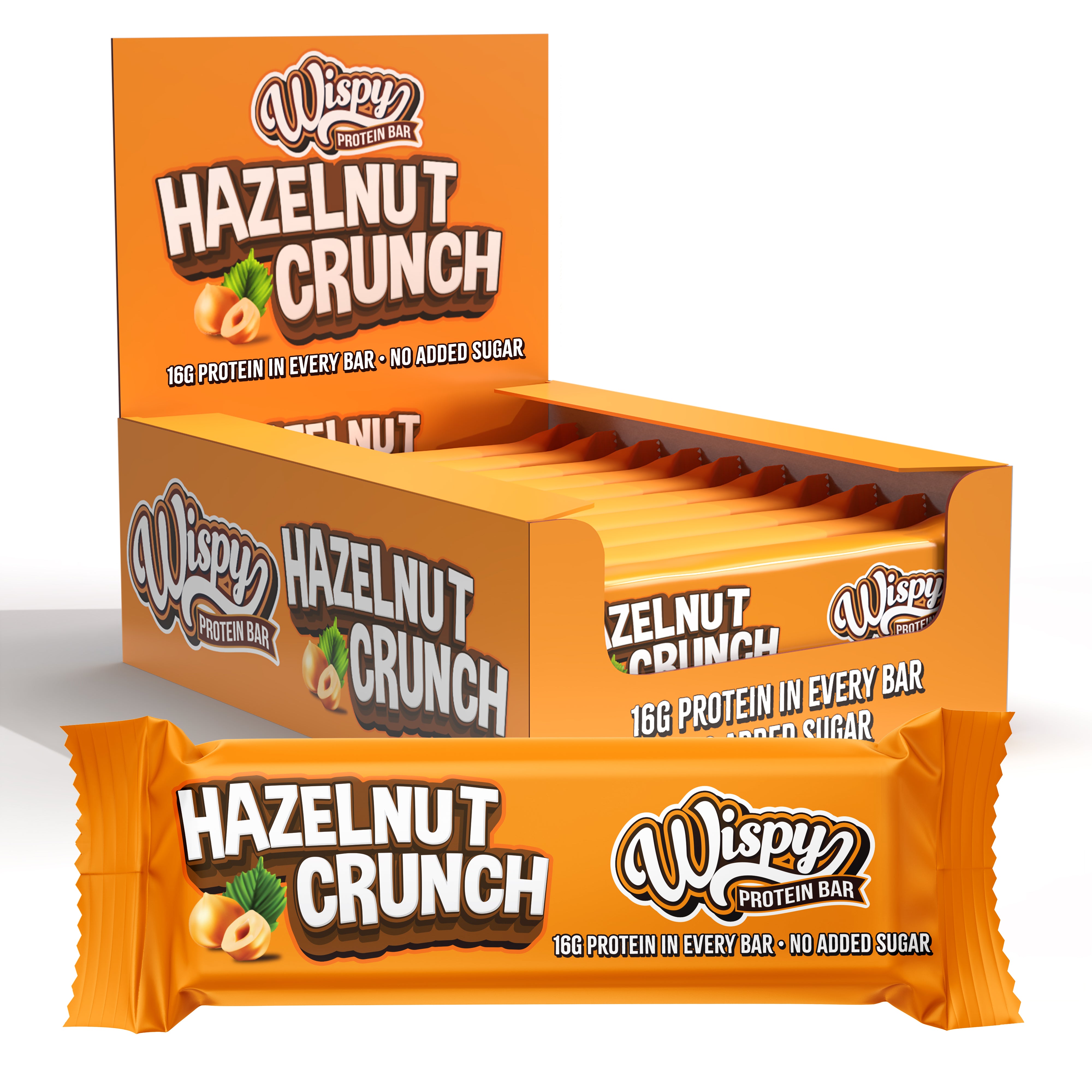 Wispy Protein Bar Hazelnut Crunch  10x 55g  Proteinbarer