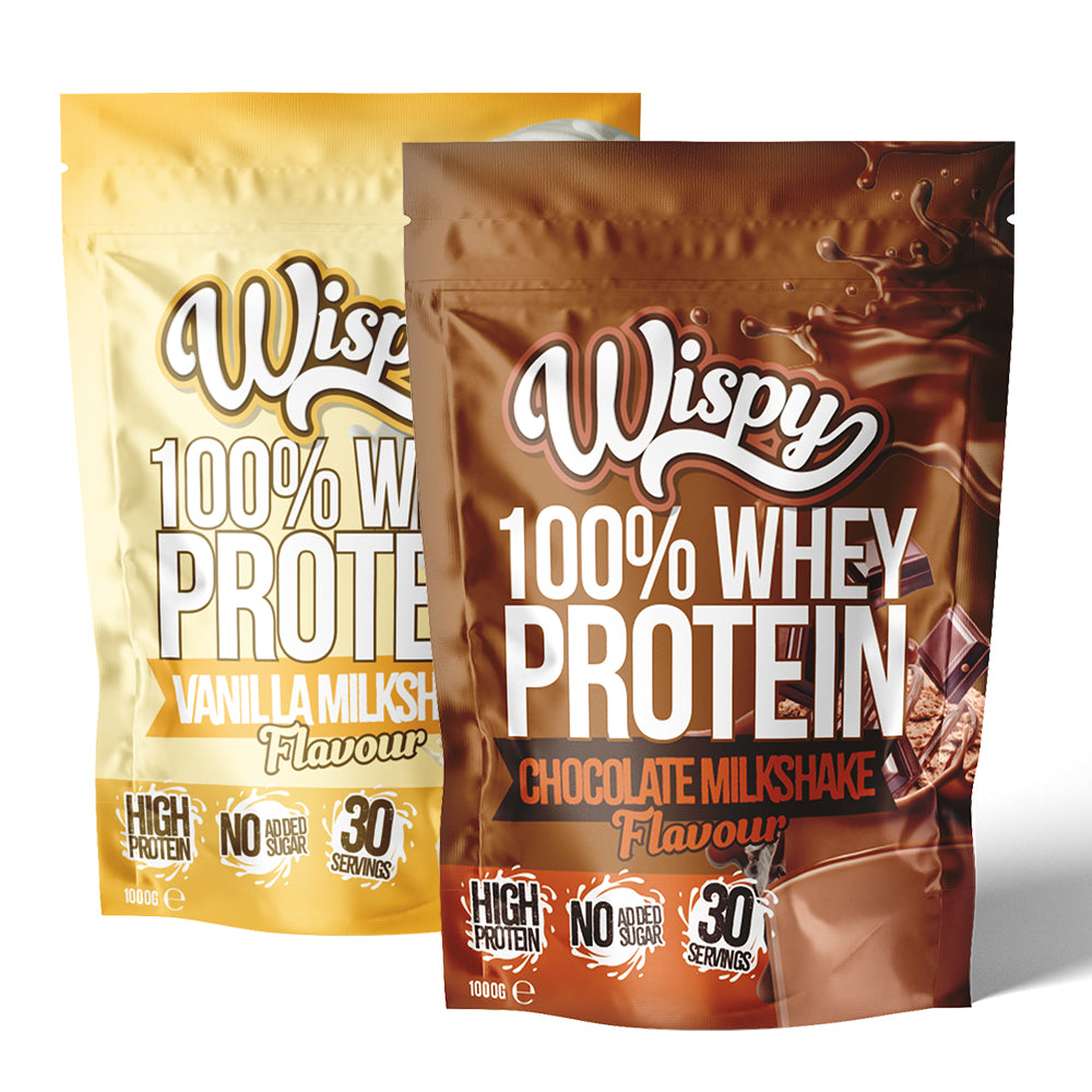 Wispy Whey 100 2x1kg Proteinpulver Med Højt Indhold Af Protein Lavt Indhold Af Sukker