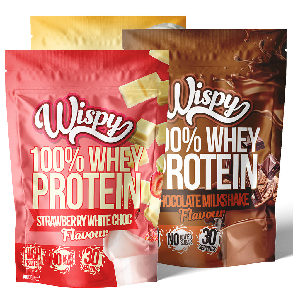 Wispy Whey 100 3x Kg Proteinpulver Med Højt Indhold Af Protein Lavt Indhold Af Sukker