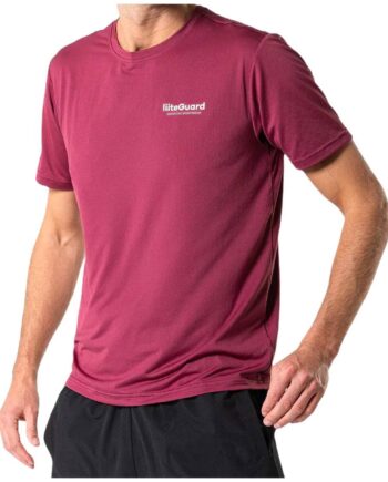 Liiteguard Ground Tech  -shirt Men Bordeaux