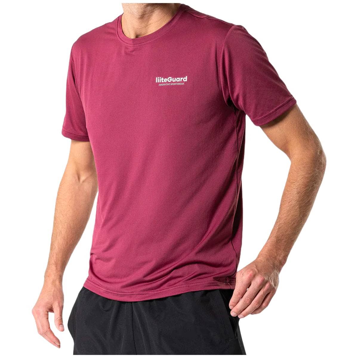 Liiteguard Ground Tech  -shirt Men Bordeaux