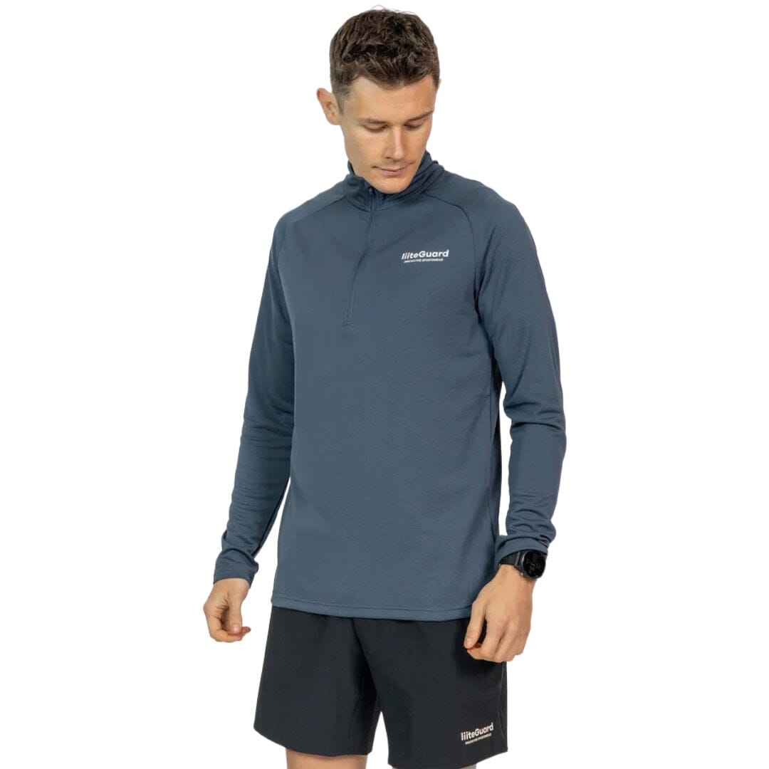 Liiteguard Ground-tech     Zip Shirt Men Navy Blue