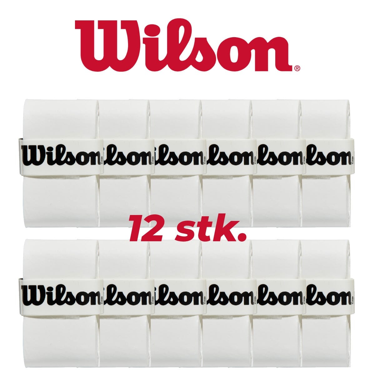 Wilson Pro Overgrip 12 Pcs White