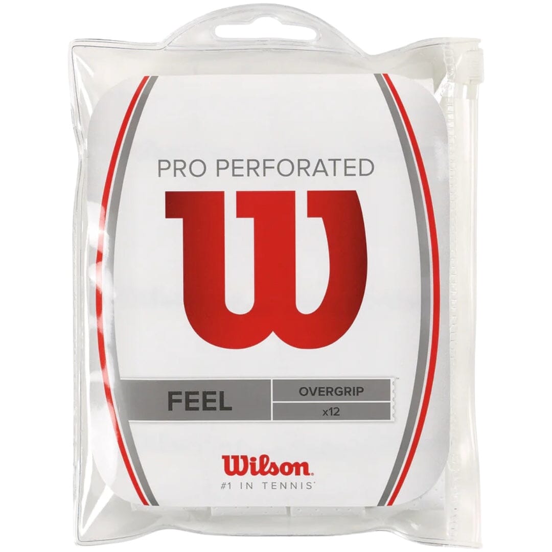 Wilson Pro Overgrip Perforated 12 Pack White